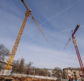Ход строительства дома 14А, секция 1 в ЖК Классики -