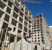 Ход строительства дома 1 в ЖК Уникум на Амирхана -