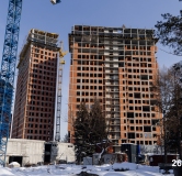 Ход строительства дома 3 в ЖК Никс Про на Лесопарковой -