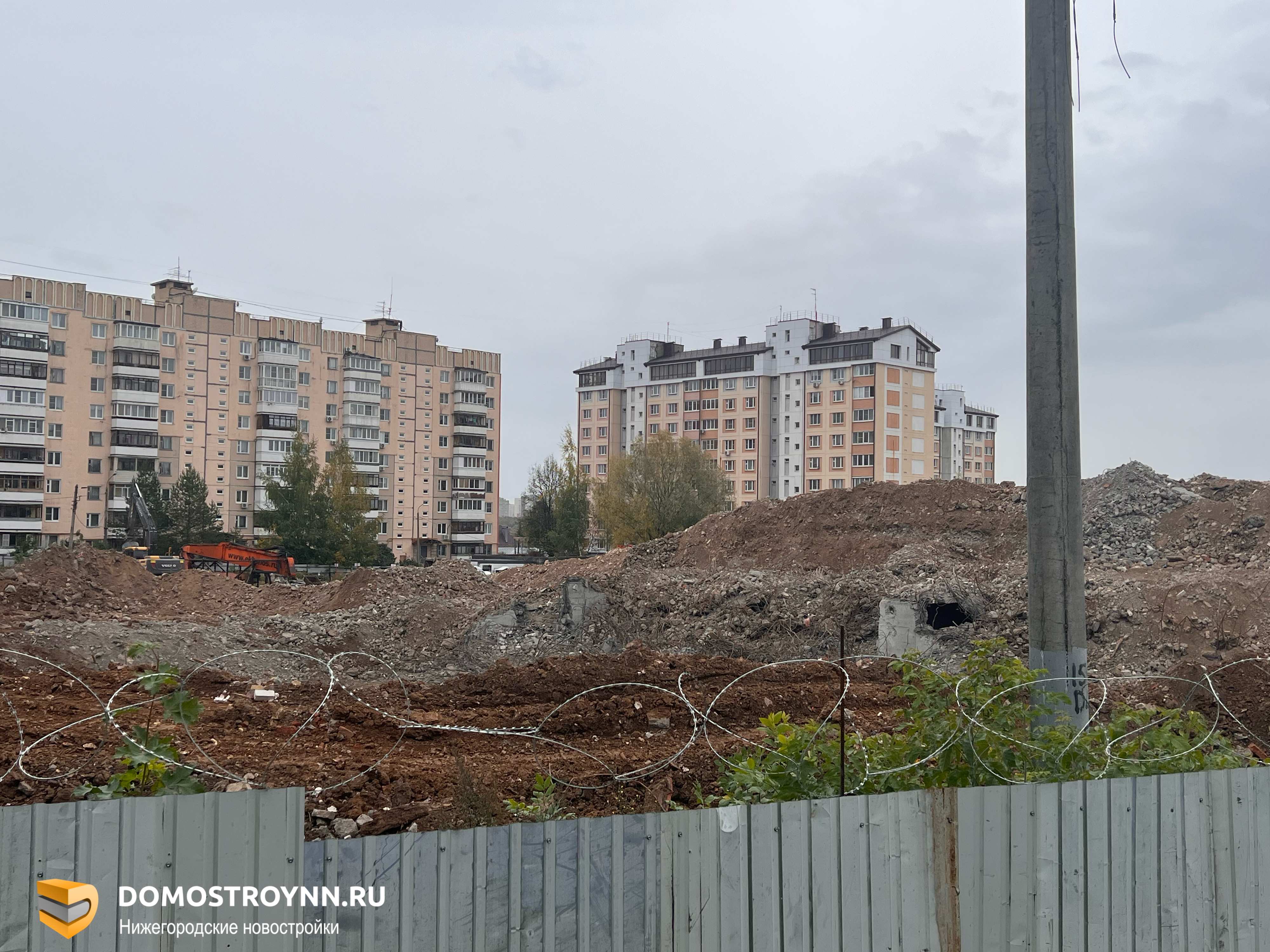 Долгострой на улице Медицинской полностью снесли в Нижнем Новгороде в  октябре 2023