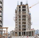 Ход строительства дома 1 в ЖК Оригана -