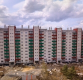 Ход строительства дома 17 в ЖК Вишневая Горка -