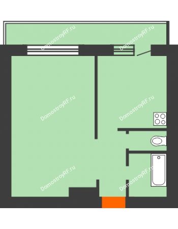 1 комнатная квартира 37,73 м² в ЖК Аринский, дом 5
