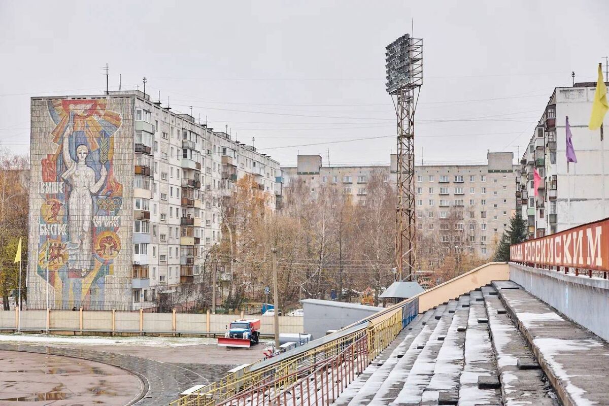 Мозаику «Быстрее, выше, сильнее!» полностью восстановили в Нижнем Новгороде - фото 1