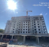 Ход строительства дома 2 в ЖК Статный -