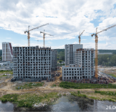 Ход строительства дома 1 в ЖК Береговой -