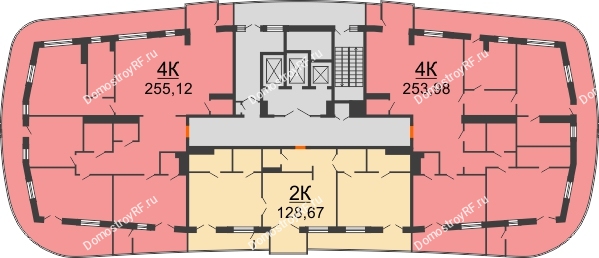 ЖК Солнечный дом - планировка 13 этажа