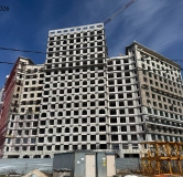 Ход строительства дома 1 в ЖК Крылья -