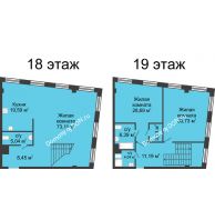 3 комнатная квартира 187,07 м², ЖК Гранд Панорама - планировка
