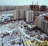 Ход строительства дома 12в в Микрорайон Нанжуль-Солнечный -