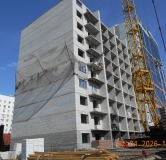 Ход строительства дома блок Б в ЖК Перспектива -