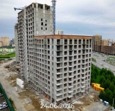 Ход строительства дома 12 в ЖК Прео-8 -