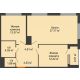 2 комнатная квартира 68,47 м², ЖК Гран-При - планировка