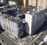 Ход строительства дома 13 в ЖК Квартал на Российской -