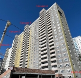 Ход строительства дома № 1 в ЖК Развитие -
