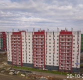 Ход строительства дома 23 в ЖК Вишневая Горка -