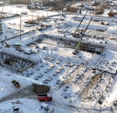 Ход строительства дома 10, корпус 1 в ЖК Остров-сад -