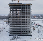 Ход строительства дома № 1 (1713) в ЖК Сибирский -