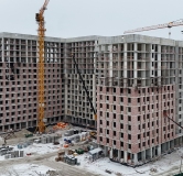 Ход строительства дома Инновационный (ГП-24) в Микрорайон Домашний -