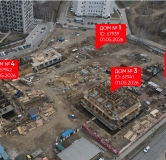 Ход строительства дома 3 в ЖК Союз Приорити МАХ -
