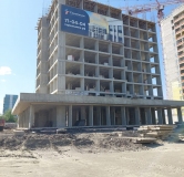 Ход строительства дома секция 1 в ЖК Гармония -