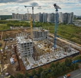 Ход строительства дома 2.1 в ЖК Клевер -