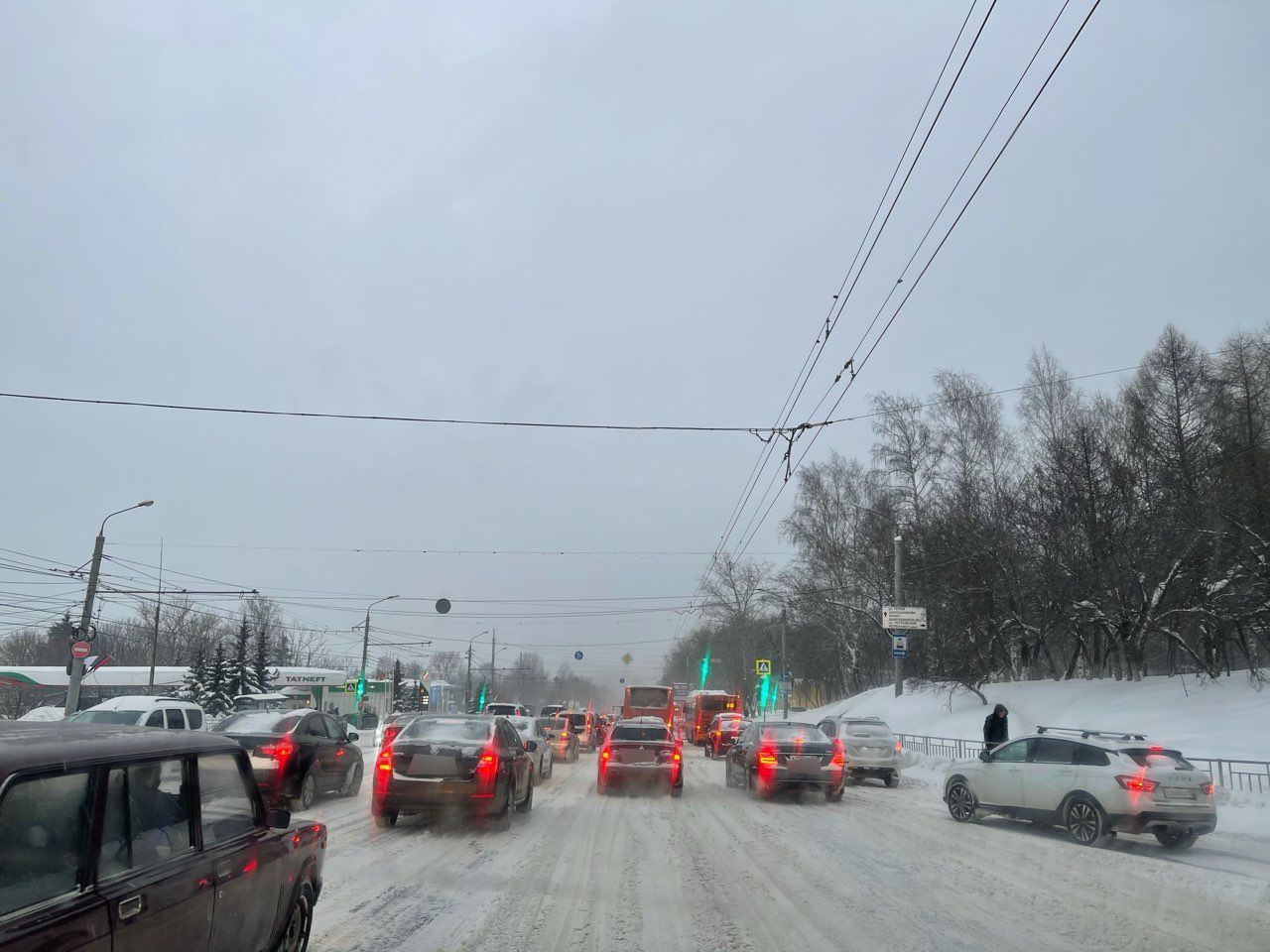 Десятибалльные пробки зафиксированы в Нижнем Новгороде вечером 26 февраля - фото 1