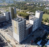 Ход строительства дома 109, корпус 1 (ГП-73) в ЖК Беринг -