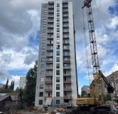 Ход строительства дома 2 в ЖК Матур -