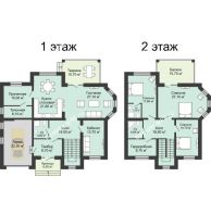 "Портофино" 266 м² 266 м², КП Ясная Поляна - планировка