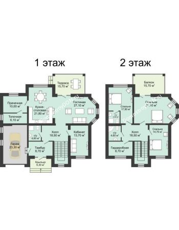 5 комнатный коттедж 266,5 м² - КП Ясная Поляна