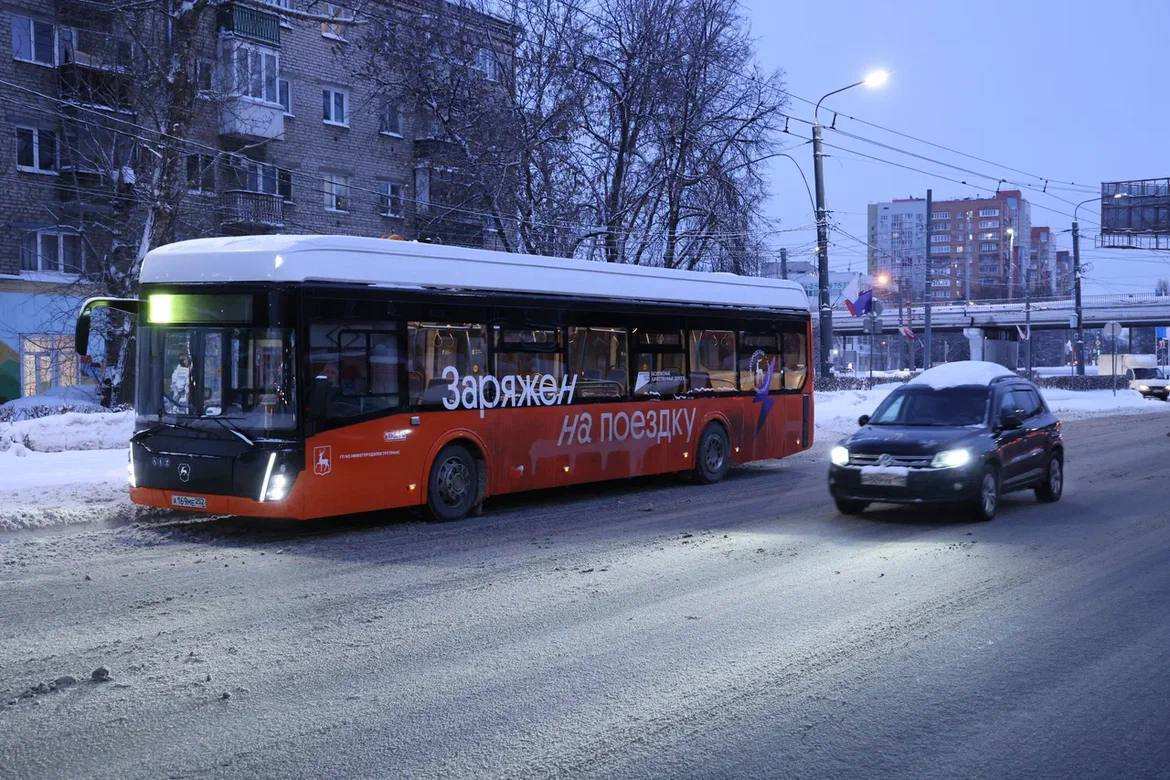 Первые электробусы в Нижнем Новгороде запустили по маршруту № 11 - фото 1