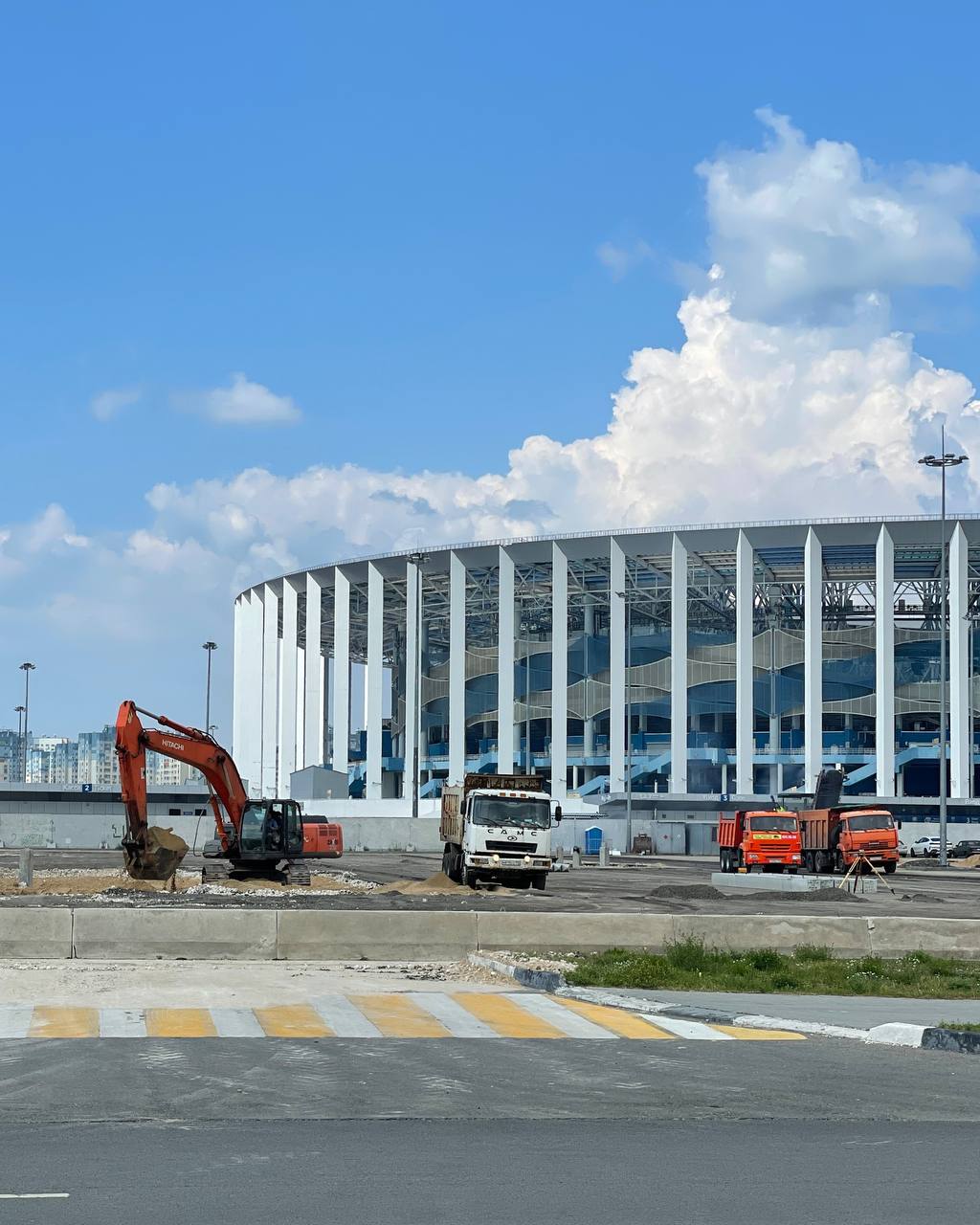 Строительство Ледовой арены на Стрелке планируется завершить к маю 2025 года в н