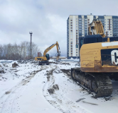 Ход строительства дома 12.1 в ЖК Квартал на Игарской -