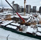 Ход строительства дома 12.1 в ЖК Притяжение -