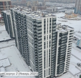 Ход строительства дома 2 в ЖК Звездный Дуэт -