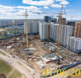 Ход строительства дома 12в в Микрорайон Нанжуль-Солнечный -