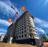 Ход строительства дома 1 в ЖК Лотос -