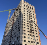 Ход строительства дома блок Б в ЖК Лазурный -