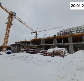 Ход строительства дома 10 в ЖК Ежевика -