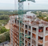 Ход строительства дома 1 в ЖК Окская Стрелка -