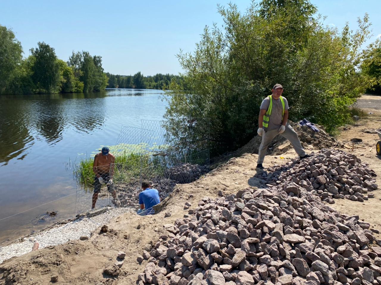 Габионы появятся в «зоне рыбаков» у Сормовского озера в Нижнем Новгороде