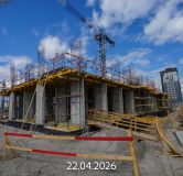 Ход строительства дома 23, ГП-72.106 в ЖК Мириады -