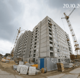 Ход строительства дома Позиция 14 в ЖК Бабяково -