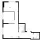 2 комнатная квартира 60,6 м² в ЖК Савин парк, дом корпус 8 - планировка