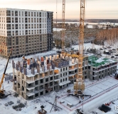 Ход строительства дома 2 в ЖК Дабл-Дабл -