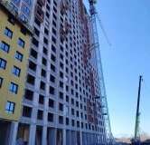 Ход строительства дома № 1491 (ГП-2) в ЖК Мятный -