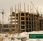 Ход строительства дома № 1.2 в ЖК Плодово-Ягодный -