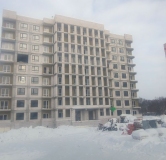 Ход строительства дома 1 в ЖК Ривер Парк -