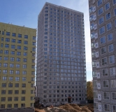 Ход строительства дома 1 в ЖК Разум в Академическом -